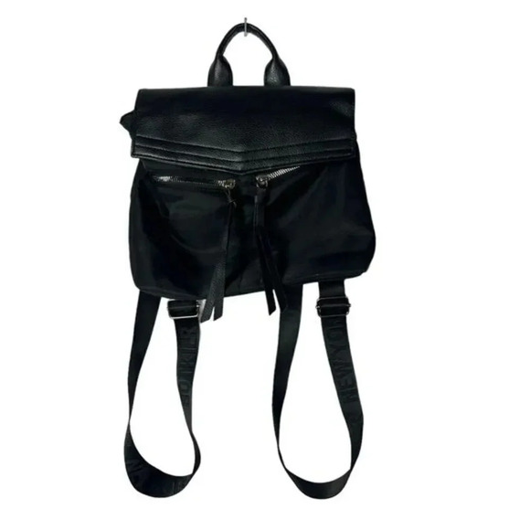 Botkier Black York Trigger Nylon & Faux Leather Mini Backpack - Picture 1 of 5
